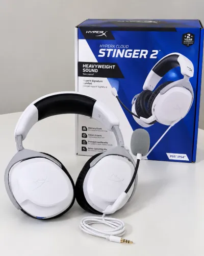 Headset HyperX Cloud Stinger 2 Branco PS5 PS4