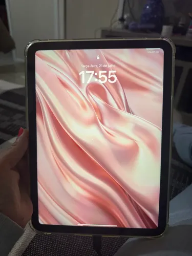iPad 10 geração memória 256 Touch ID seminovo quase nada de uso 