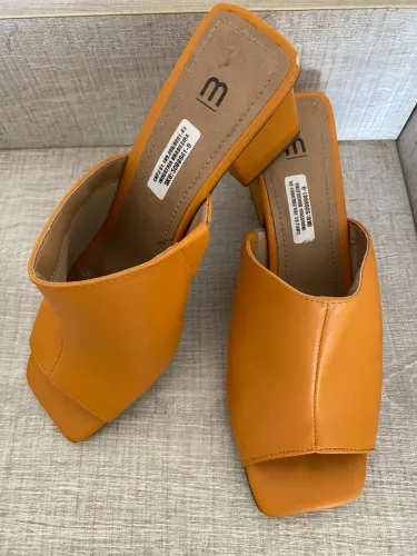 Sandália Marisa de Salto  - amarela - numeração 36