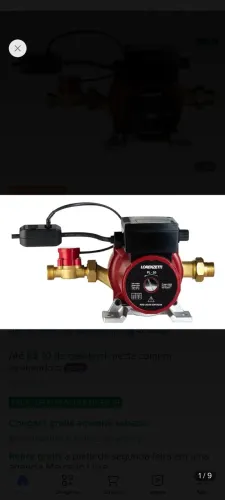 Pressurizador Lorenzetti pl20 aumenta pressão 