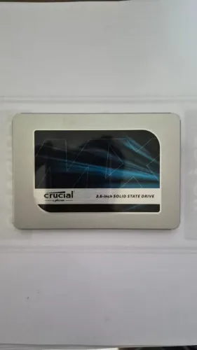 SSD SATA CRUCIAL MX500 - 500GB 100% de Saúde