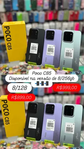 CELL POCO C85 NFC 128GB 06GB RAM NOVO