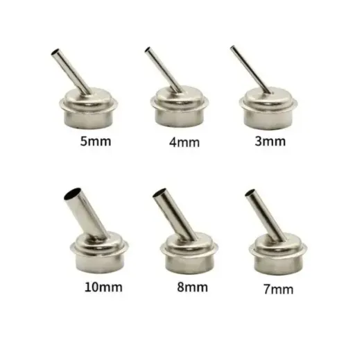 Kit 6 Bicos Curvados Estação Retrabalho Quick 861DW, Sugons 8610, Best 863 (99995.9905 zap