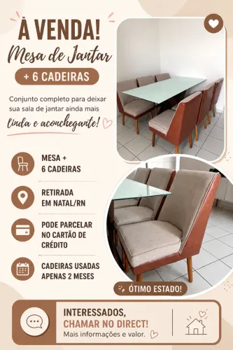 Mesa+6 cadeiras