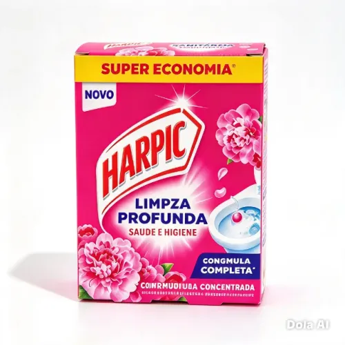 pedra perfumada harpic- detergente sanitario, higiene completa