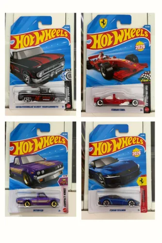 Hot Wheels Lote 4 unidades da foto.