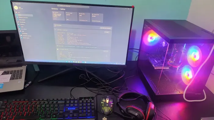 PC E MONITOR GAMER COMPLETO POUCO MESES DE USO