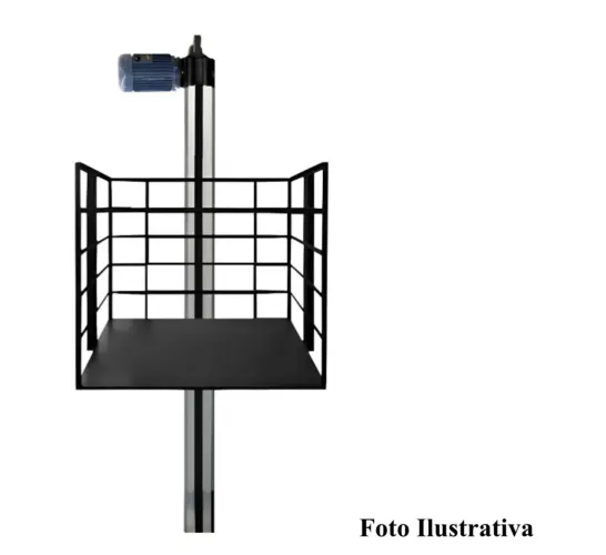 Elevador De Cargas Monta Carga Rossi 4m 150kg Para Uso Doméstico
