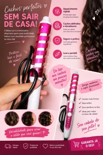  BABY LISS ESPIRAL - CACHOS PERFEITOS EM MINUTOS! 
