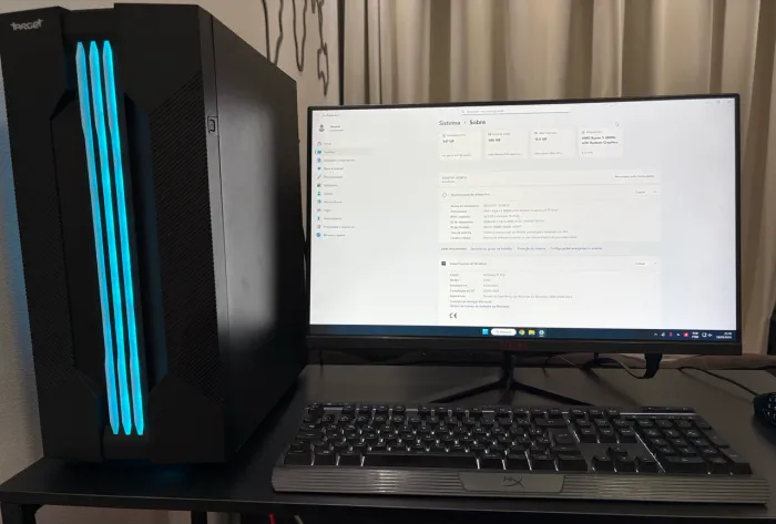 PC Gamer Ryzen 5 4600G + 16GB + SSD 480GB + Monitor 144Hz IPS