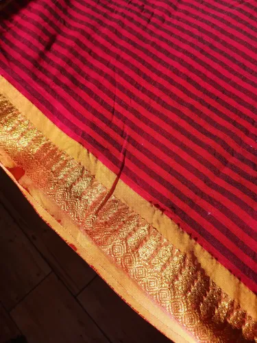 6 m de tecido de sari original indiano ideal para a almofadas, estofados e etc