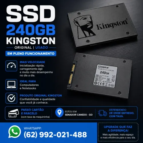 SSD Kingston 240GB SATA 2.5" Original - Computador e Notebook