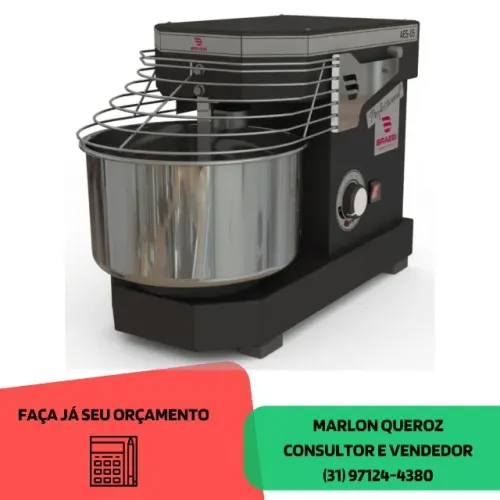 Amassadeira espiral 5kg Braesi bivolt nova