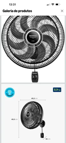 Ventilador de parede
