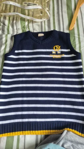 colete de tricô menino