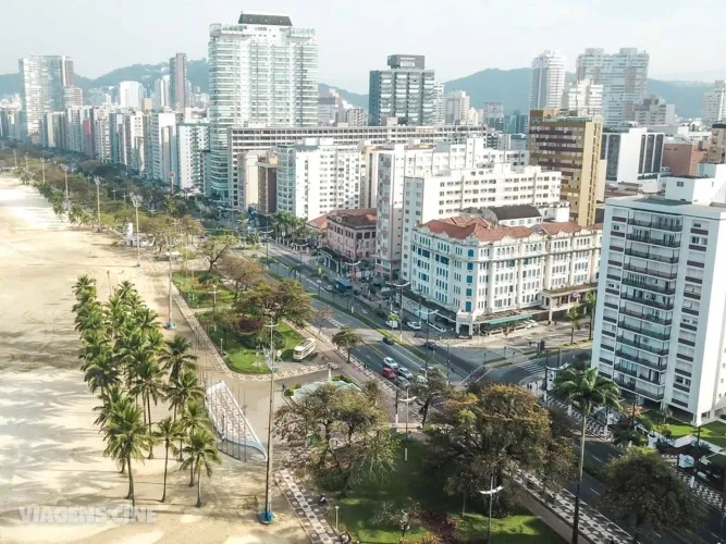 Para locação no Gonzaga em Santos dois dorms com vista para o mar