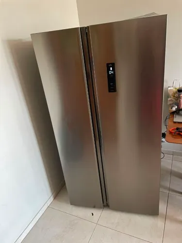 Geladeira side by side inox