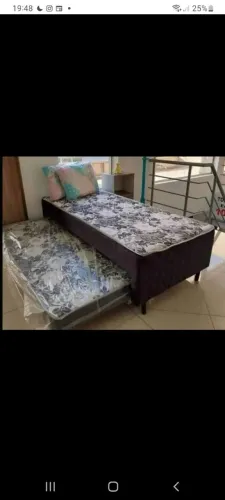 Cama Box com auxiliar nova na embalagem 