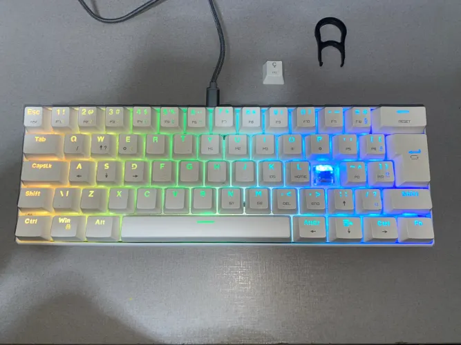 Teclado Mecânico Gamer Motospeed CK61 switches blue