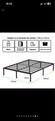 Estrado De Metal Para Cama De Casal