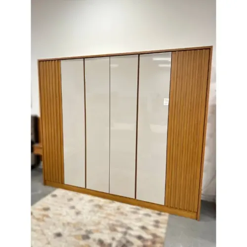 Guarda Roupa Ripado Barcelona 6 portas Cinamomo
