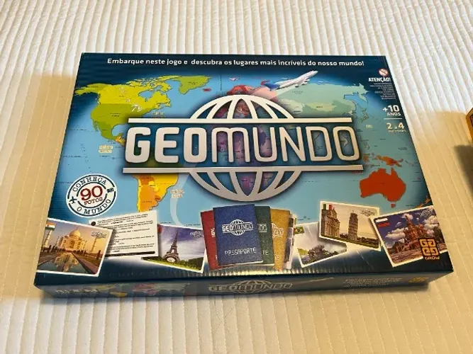 Jogo De Tabuleiro Geomundo da Grow descubra o mundo