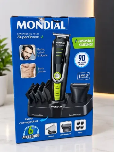? APARADOR DE PELOS MONDIAL SUPERGROOM-6 - COMPLETO!