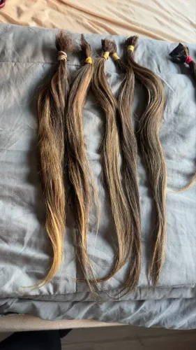 Cabelo para mega com mechas 