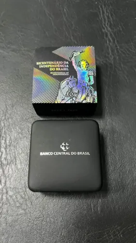 Moeda Prata - Bicentenário Da Independência Do Brasil