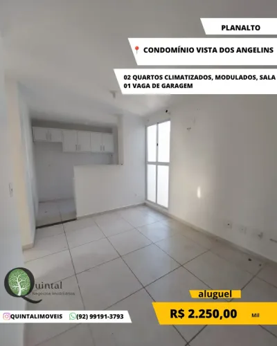 ALUGA-SE APARTAMENTO | PLANALTO CONDOMÍNIO VISTA DOS ANGELINS