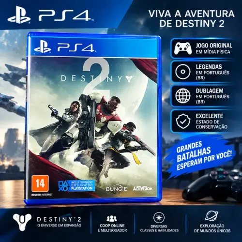 Destiny 2 PS4 Original Mídia Física - Jogo Completo