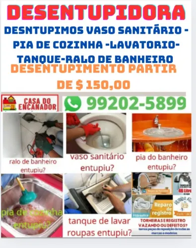 desentupidora (a partir de $150)
