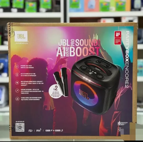 JBL partybox Encore 2 microfones 1 ano de garantia 
