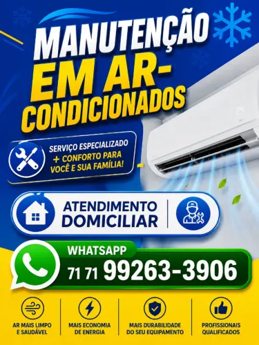 Conserto de Ar-condicionados CHAMA WHATSAPP:( 71 ) 99263-39O6