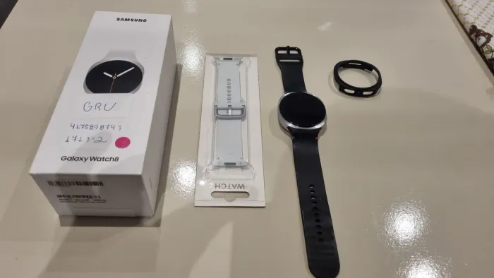 Smartwatch Samsung Galaxy Watch8 LTE 44mm, Com Galaxy AI e GPS, Prata