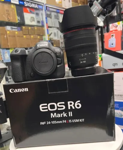 Câmera Cânon R6 Mark II RF 24-105mm Lacrada
