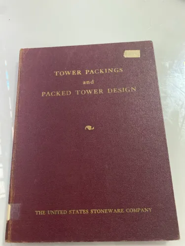 Livro Raro Tower Packings and Packed Tower Design (1953) - Max Leva