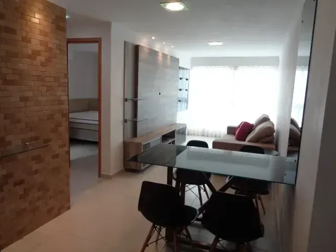 Apartamento mobiliado para aluguel, 02 quartos, lazer, perto Mc Donald's Cabo Branco