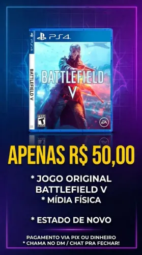 JOGO MÍDIA FÍSICA PS4 - BATTLEFIELD V