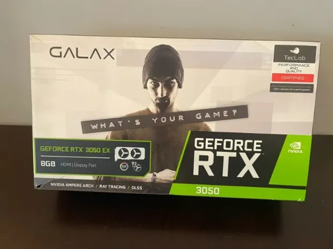 Placa de Vídeo Galax GeForce RTX 3050 8GB GDDR6 - Impecável