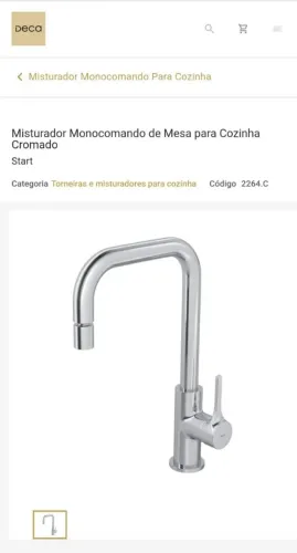 Monocomando Cozinha Deca 