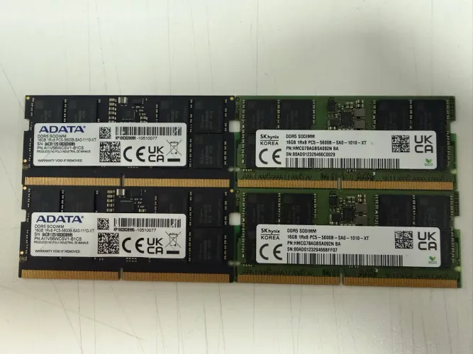 4 Memórias de 16Gb DDR5
