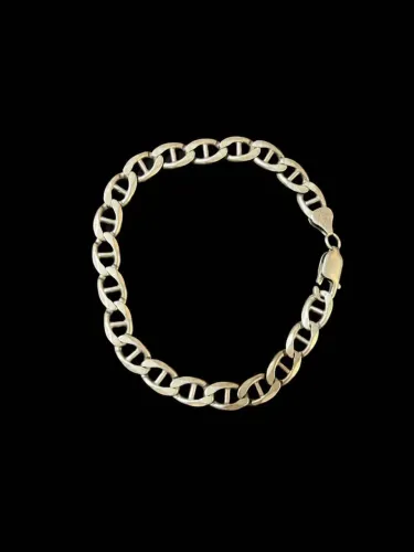Pulseira Masculina Prata 925 Legítima - Elos Mariner / Gucci - 15g