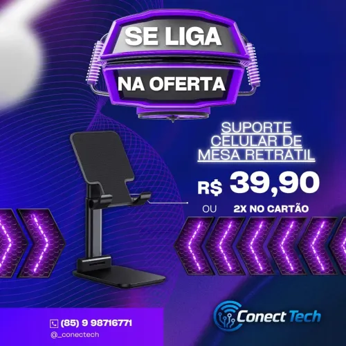 Suporte de Mesa Retrátil 
