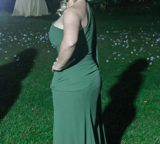 Vestido de festa verde