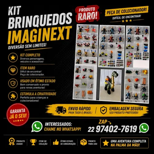 Kit brinquedos Imaginext colecionáveis