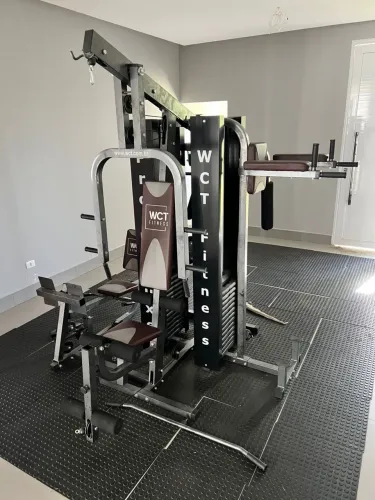 Multi Estação Pro Deluxe 184kg Anilhas Academia Completa WCT FITNESS 