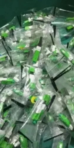 Conector apc fibra óptica verde 100 unidades novos
