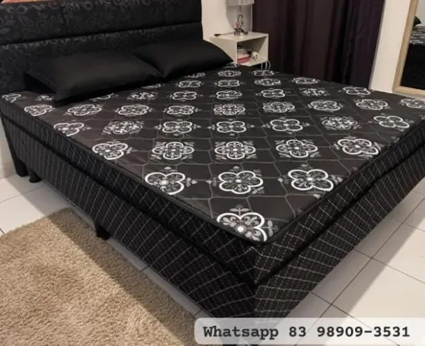Super promoção cama box casal nova direto de fábrica com dois travesseiros de brinde.
