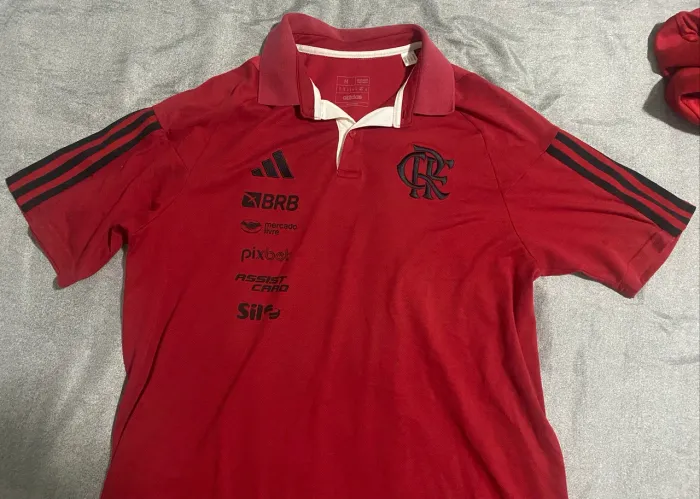 Camisa Polo /Calça Flamengo Viagem 21/22 Adidas Masculina
